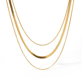 Colar Triplo Banhado a Ouro 18K - Lux