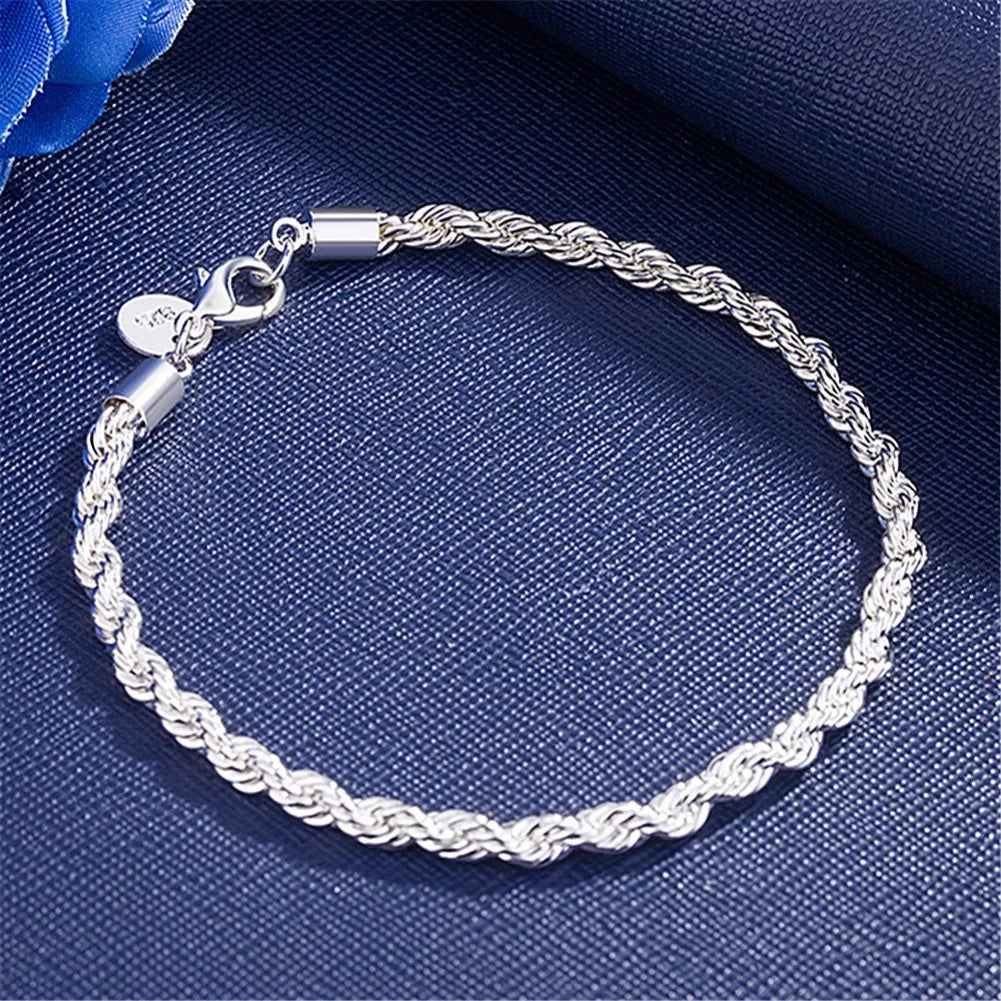 Pulseira de Prata 925 com Estrelas