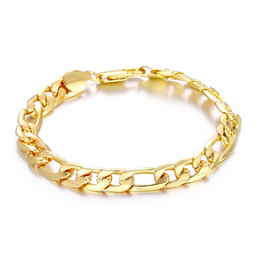 Pulseira de Elos Masculina Banhada a Ouro 18K