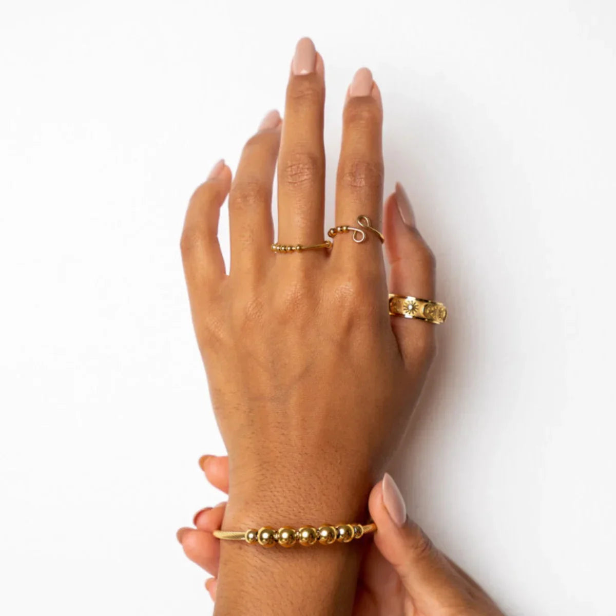 Anel Eclipse Banhado a Ouro 18K - Lux