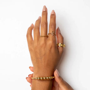 Anel Eclipse Banhado a Ouro 18K - Lux